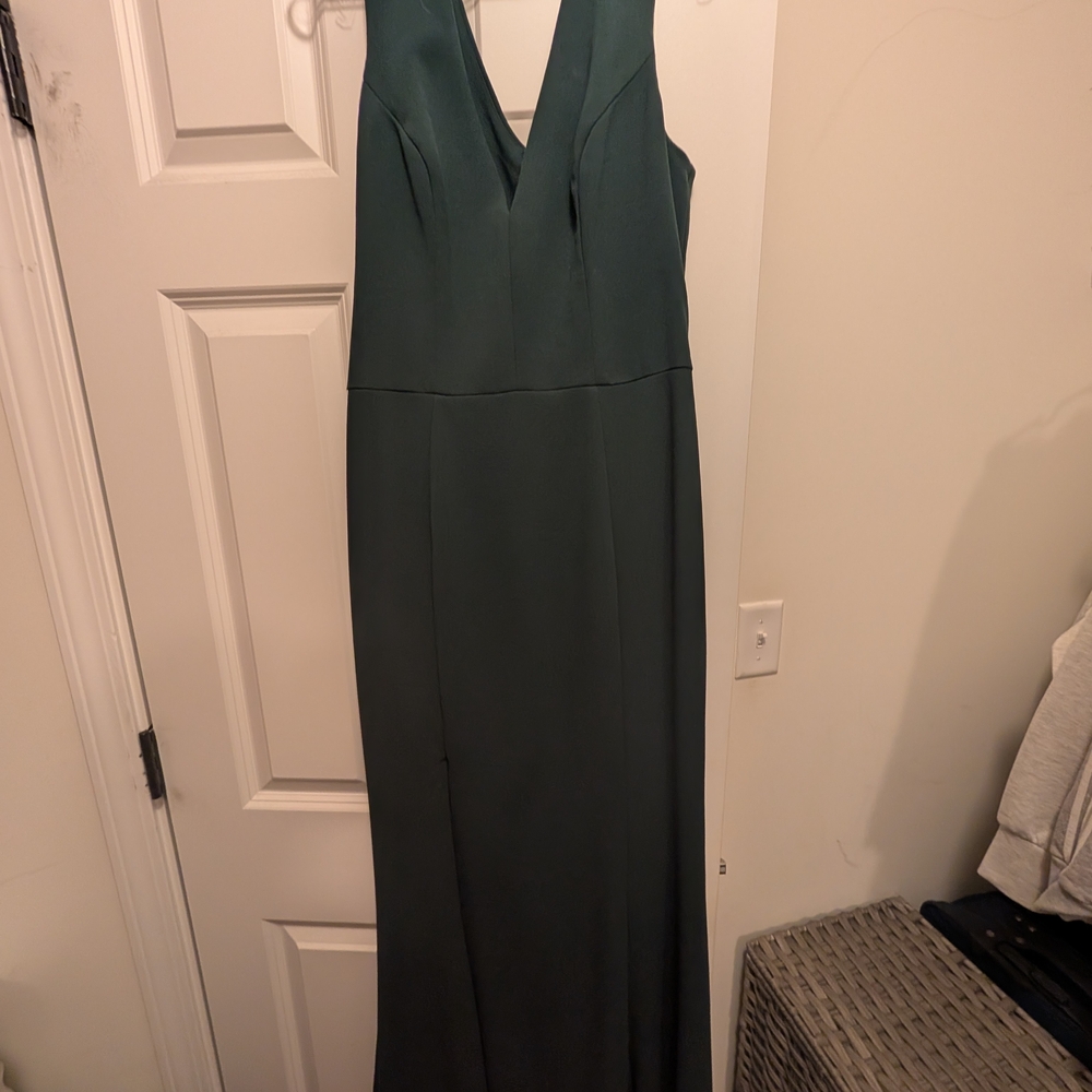 Bill Levkoff Deep Green Maxi Dress